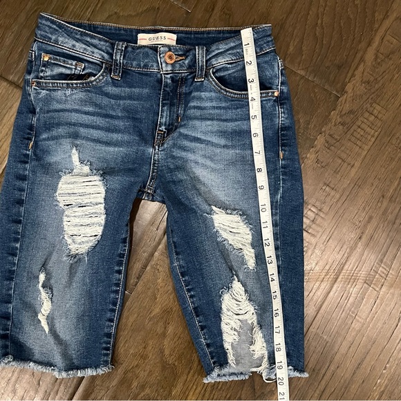 Guess Distressed Jean Shorts - Picture 6 of 10